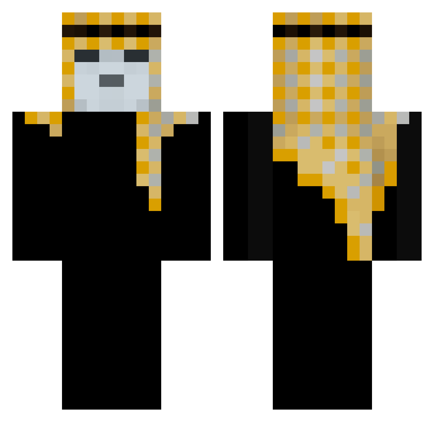 nmc0 Minecraft skin, front and back view