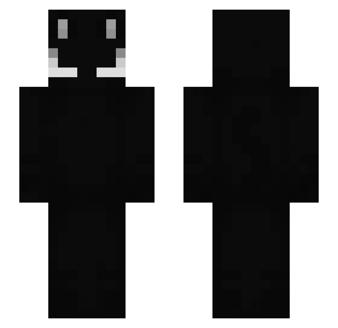 _1045 Minecraft skin, front and back view
