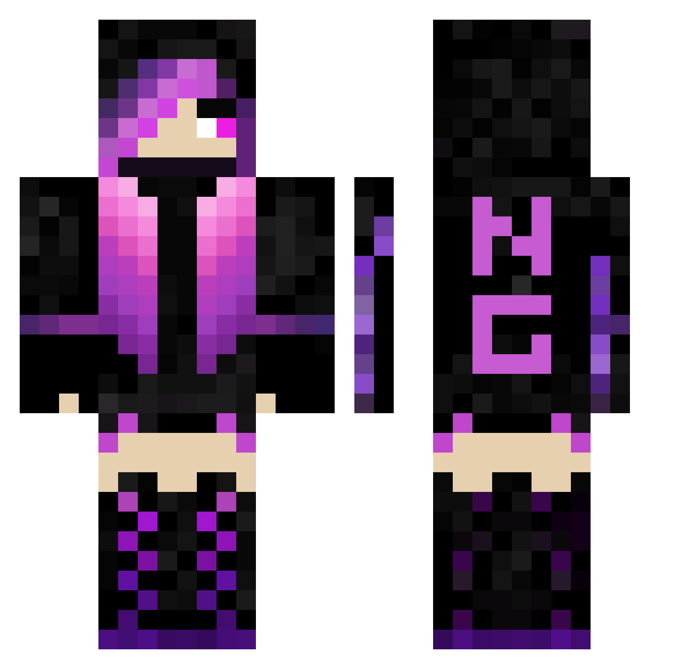 uz7_msmc_vn4 Minecraft skin, front and back view