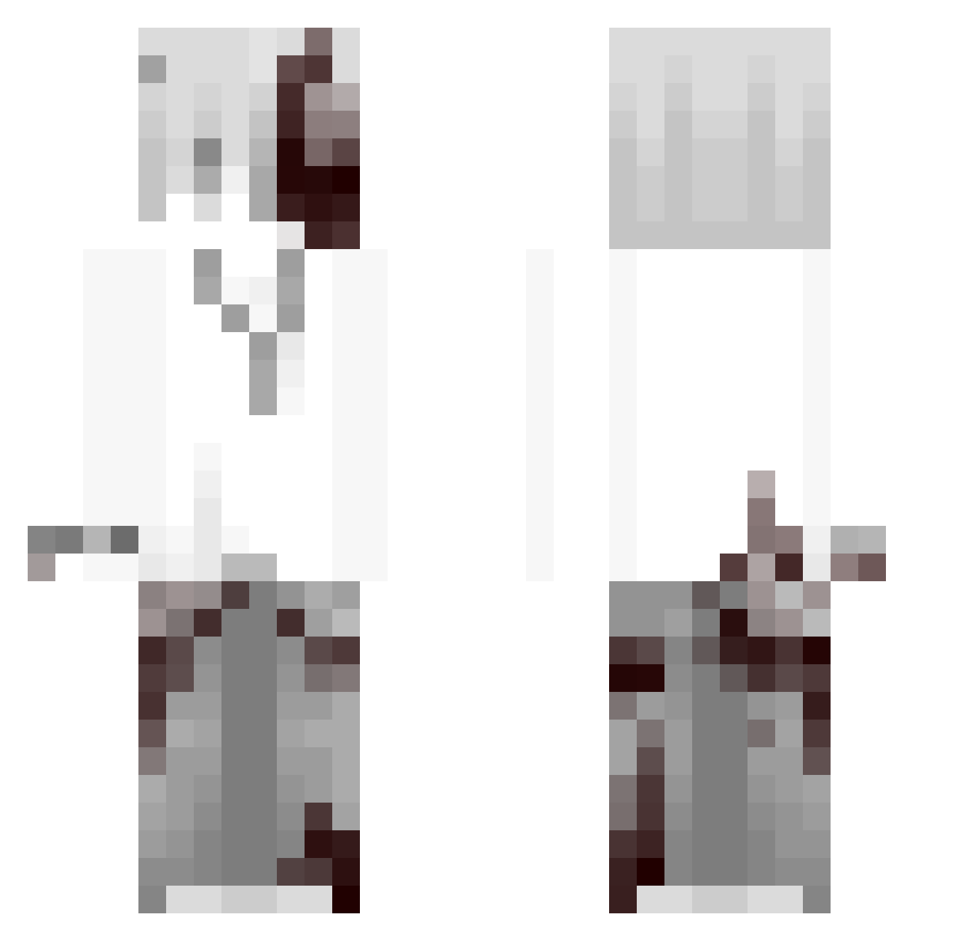 Kac1x_ Minecraft skin, front and back view