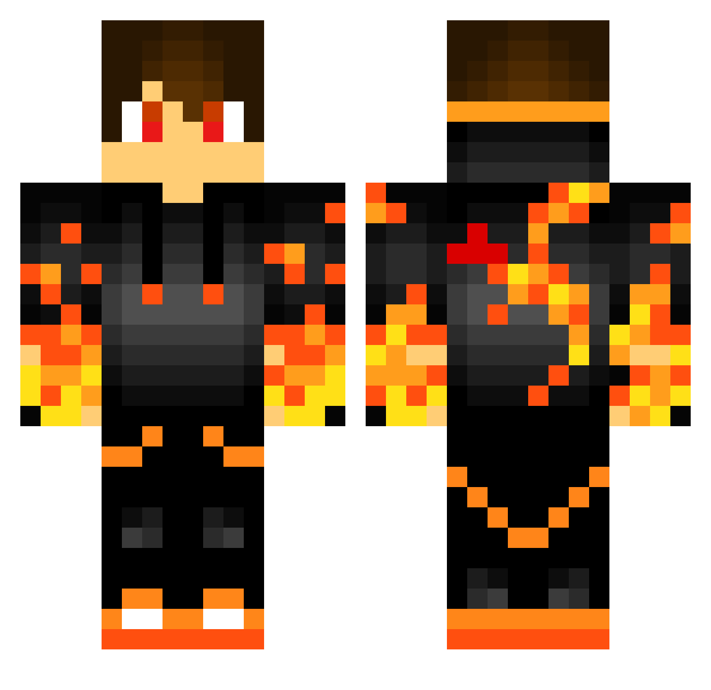 I_AM_NOOB1004 Minecraft skin, front and back view