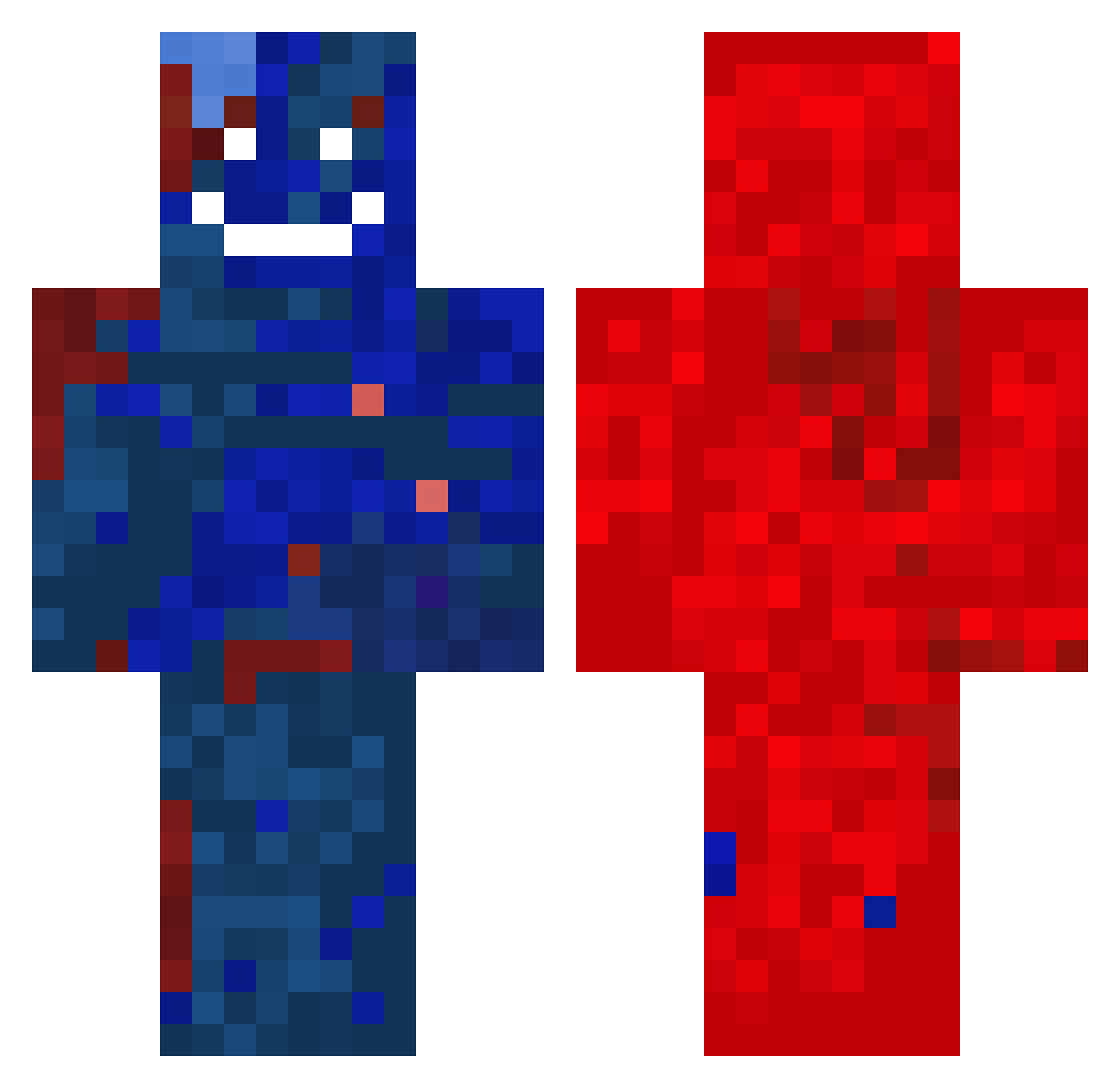 TMIWEZZEY Minecraft skin, front and back view