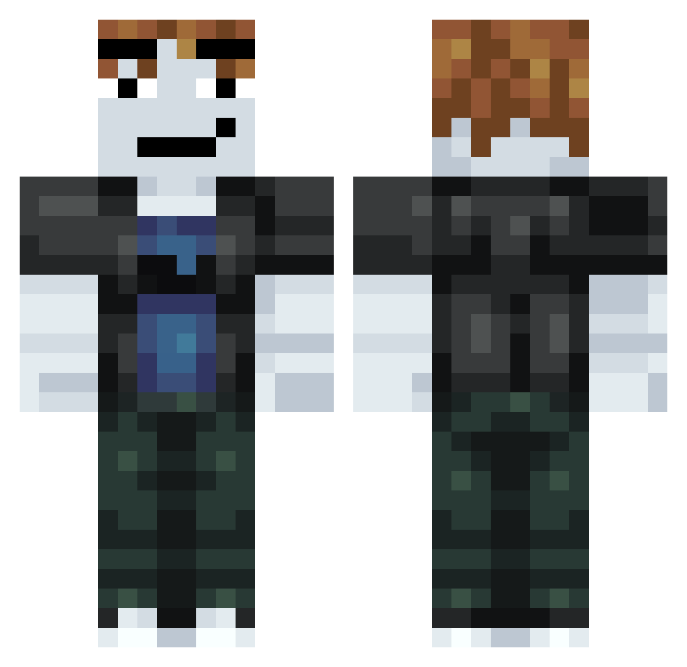 Dominator_Mati Minecraft skin, front and back view