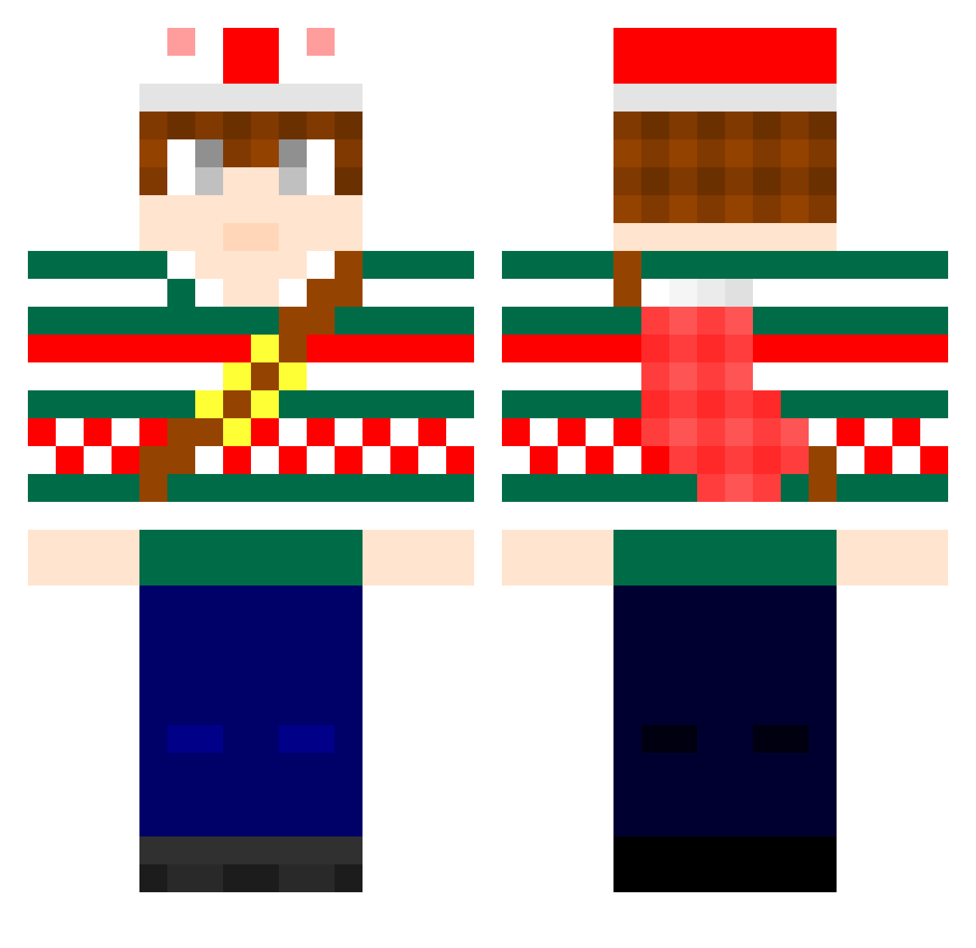 co_Koala Minecraft skin, front and back view