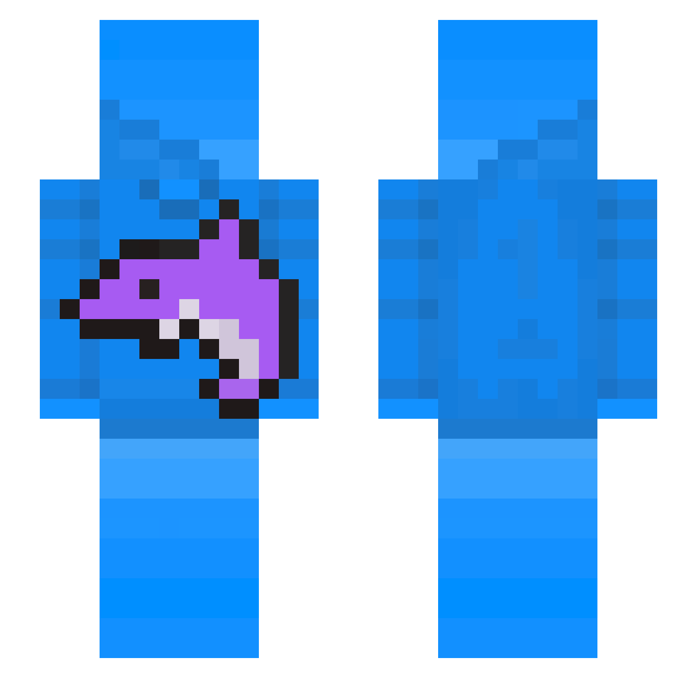 Eternal_Flame01 Minecraft skin, front and back view