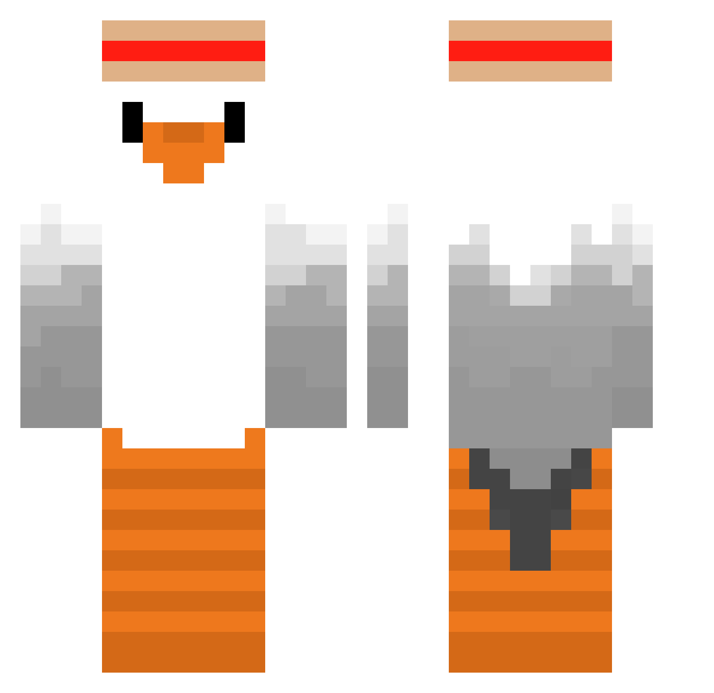 Swiftjrdorner Minecraft skin, front and back view