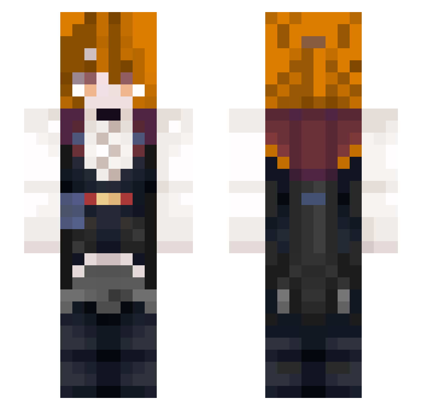 ViriliLeMarquise Minecraft skin, front and back view
