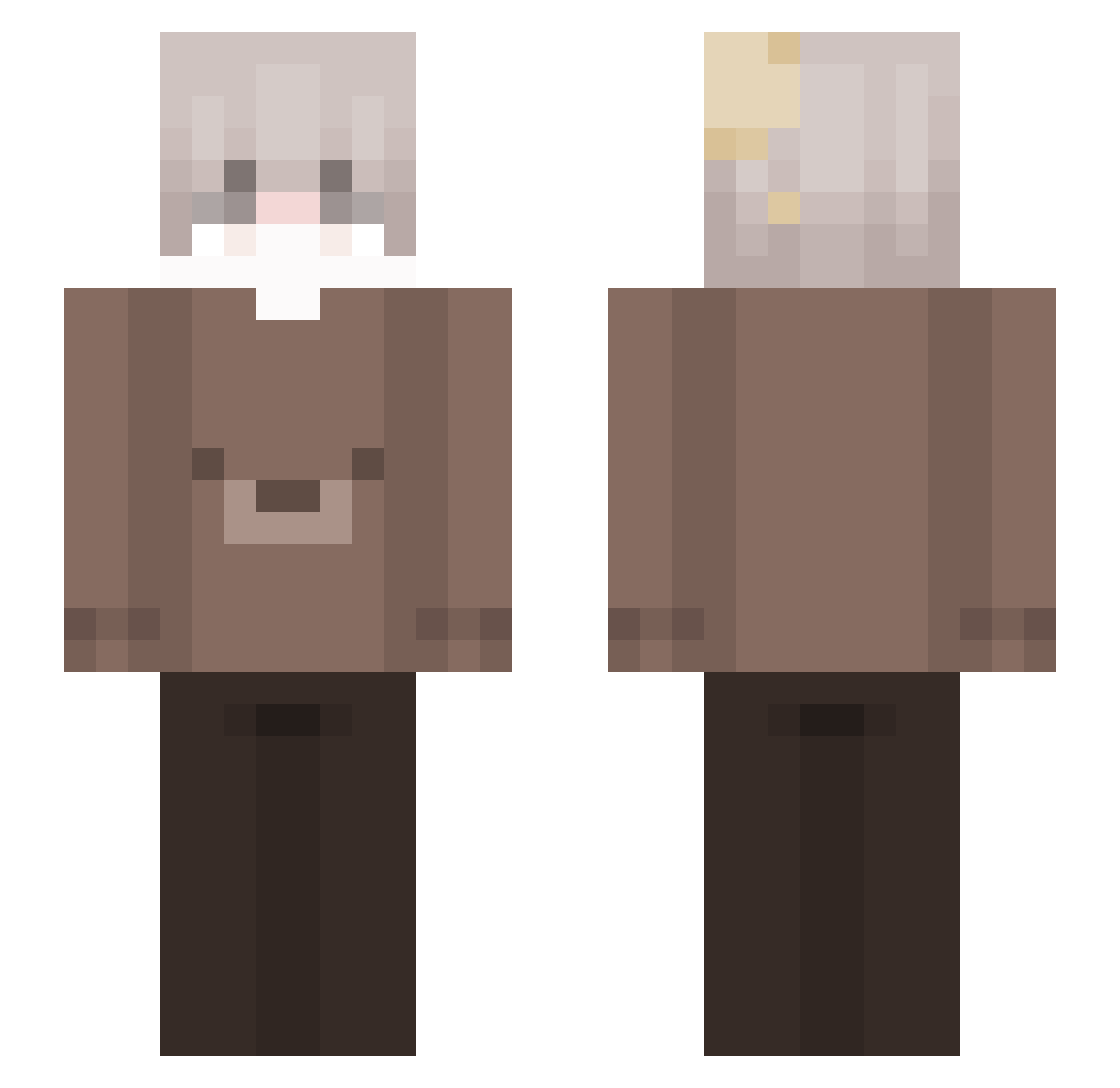 KimTrungg Minecraft skin, front and back view