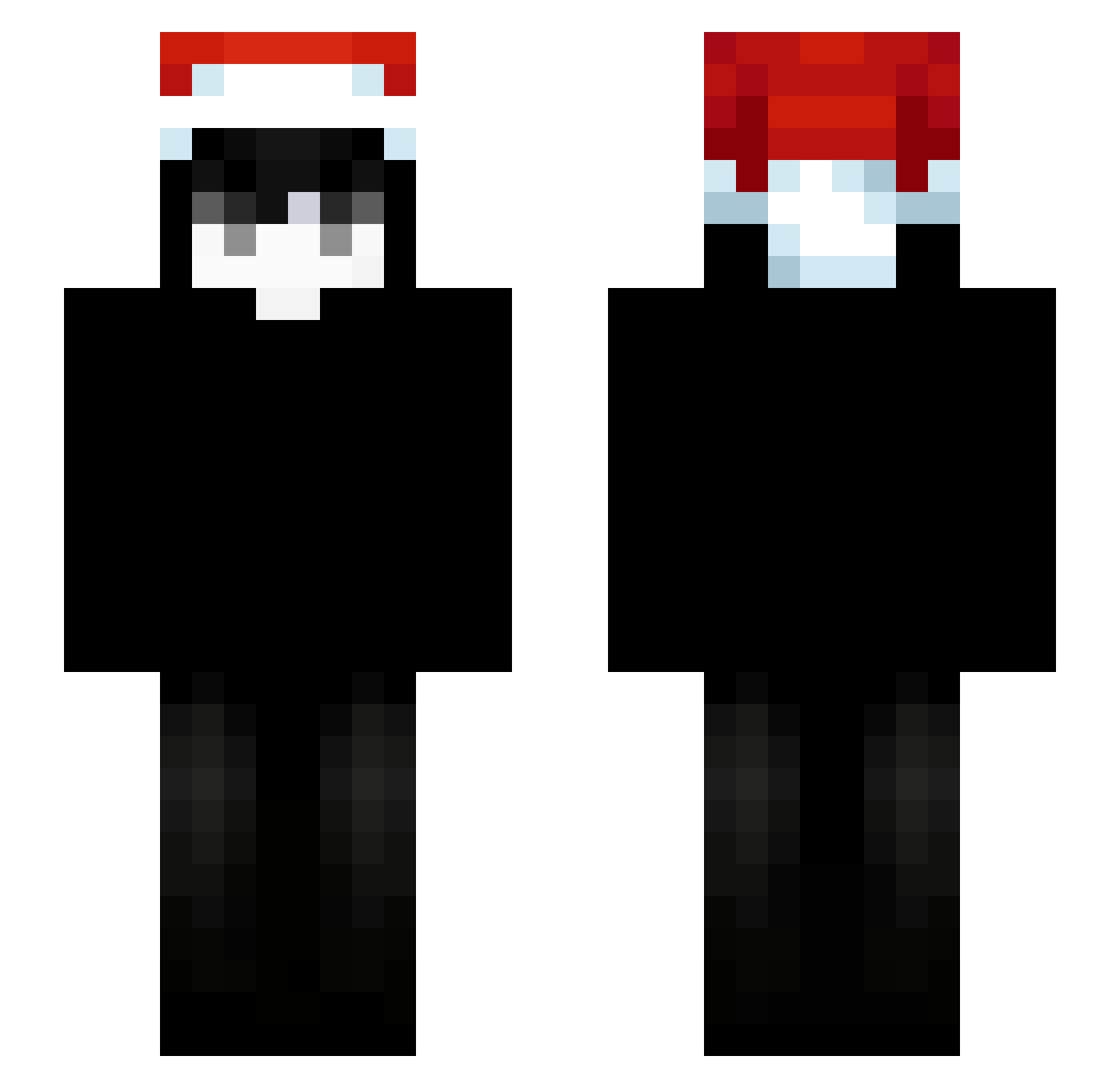 Painxy Minecraft skin, front and back view