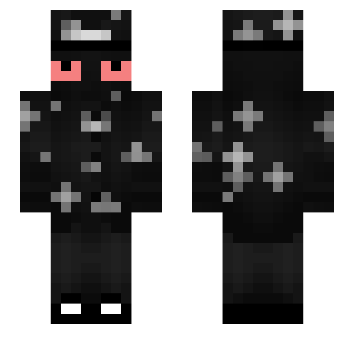 deuh Minecraft skin, front and back view