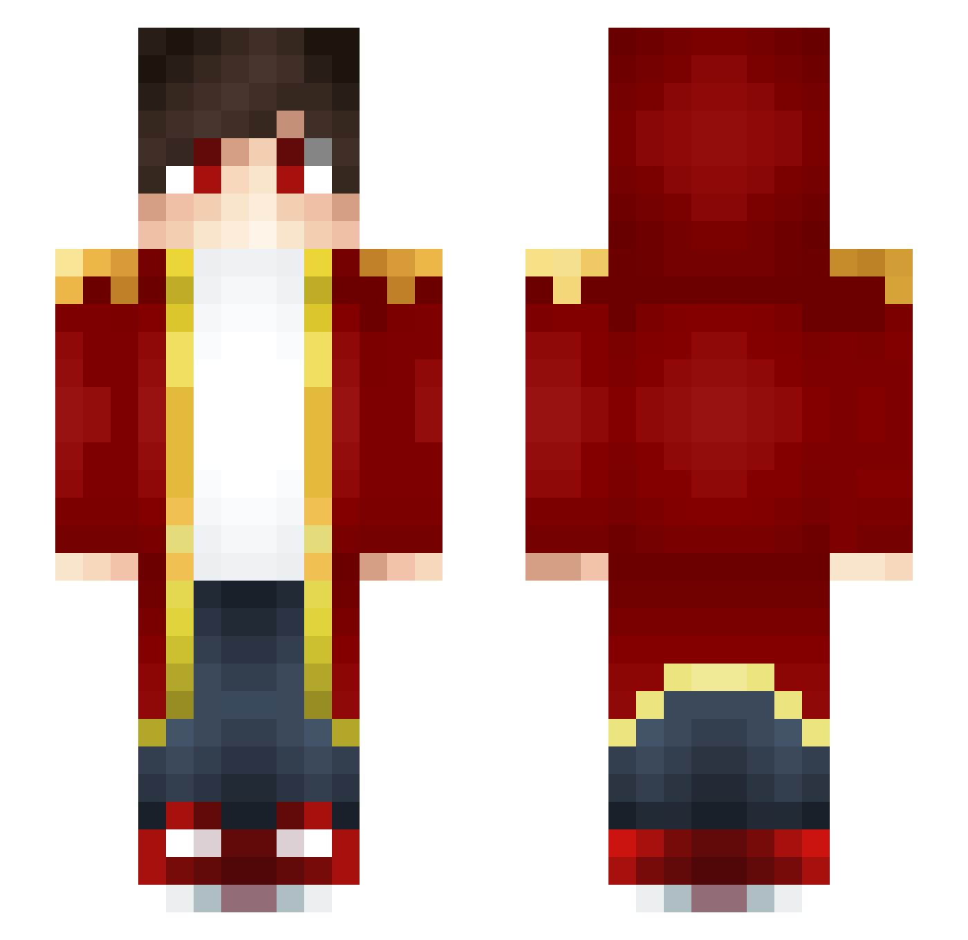 AbderIsSus Minecraft skin, front and back view