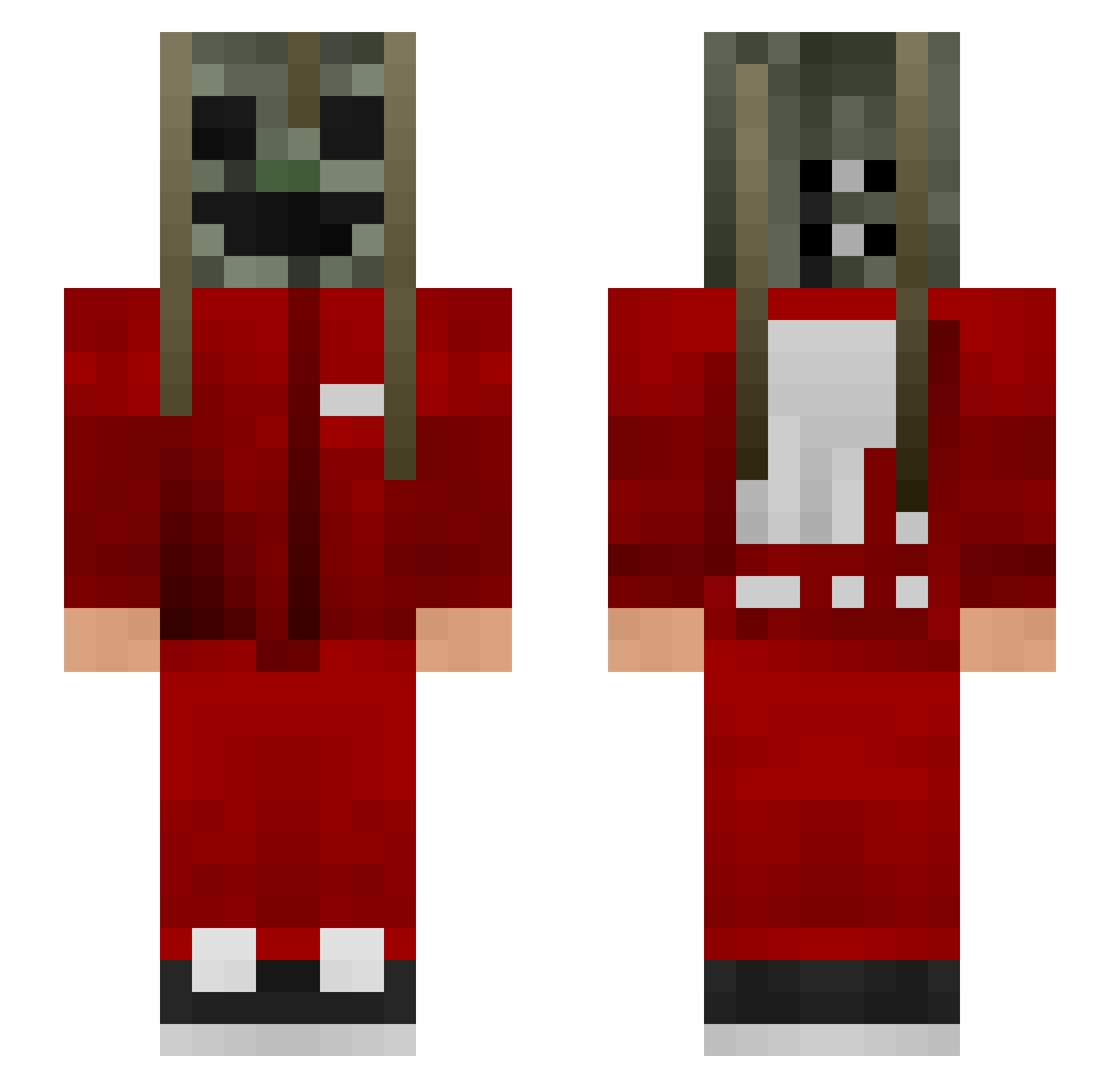 zertec123n Minecraft skin, front and back view