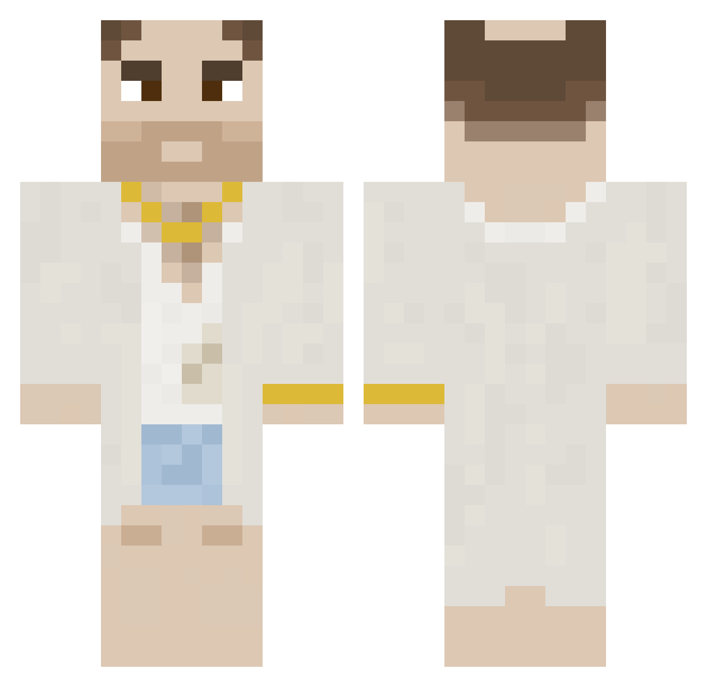sadakiy0 Minecraft skin, front and back view