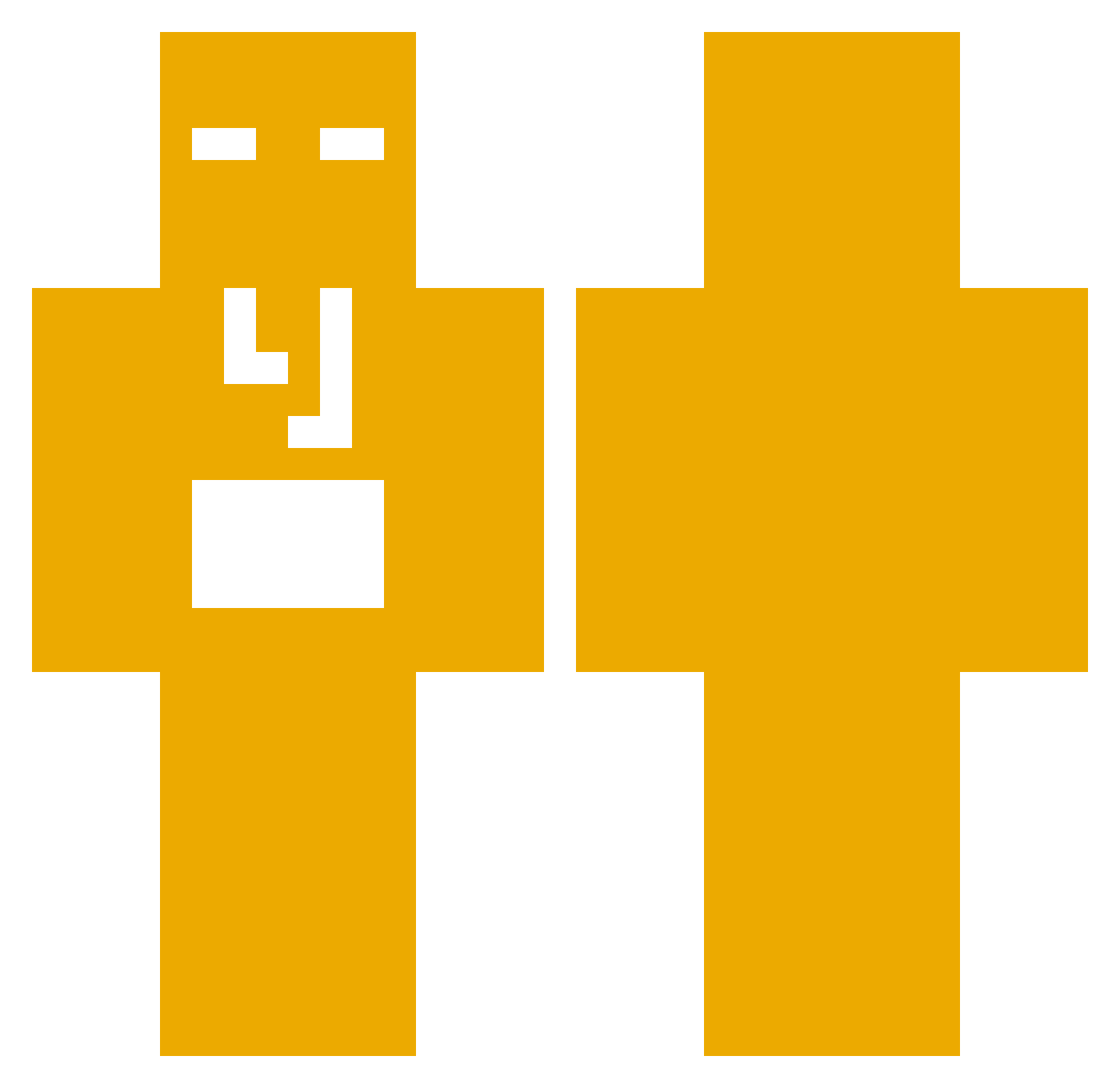 tangerine114 Minecraft skin, front and back view