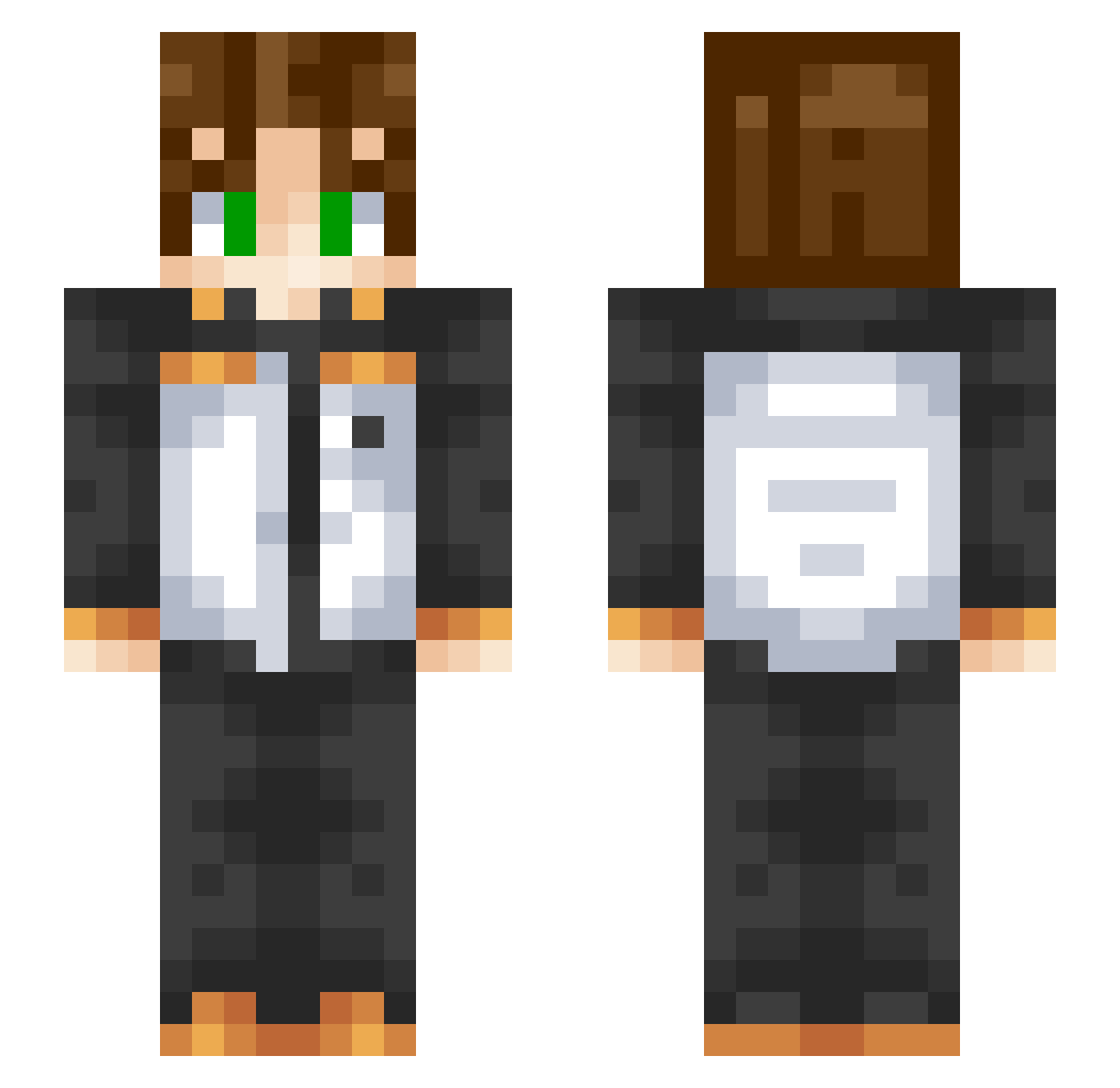Jkeeeey Minecraft skin, front and back view