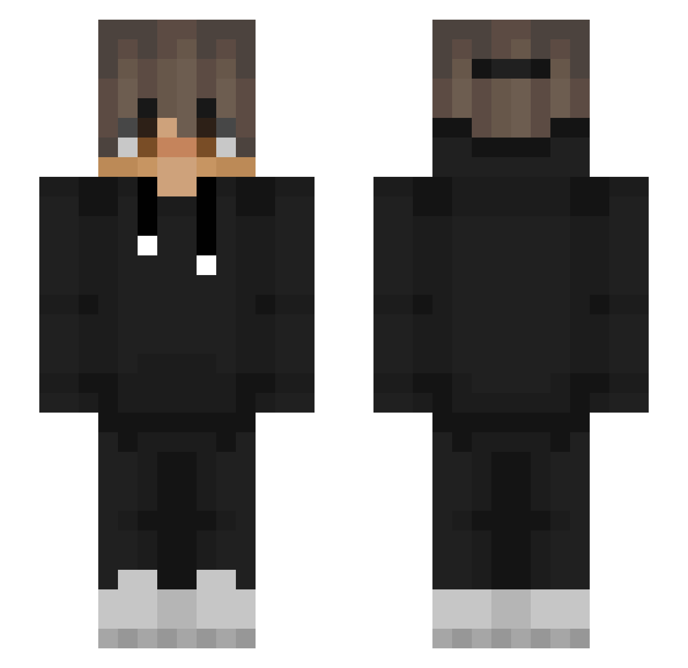xSzastaq Minecraft skin, front and back view