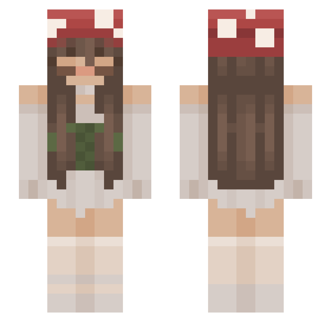 emilie_rayn Minecraft skin, front and back view