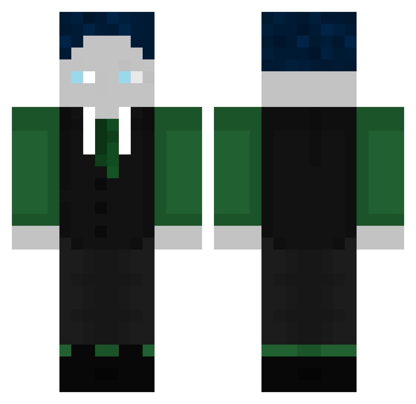 leqxyy Minecraft skin, front and back view