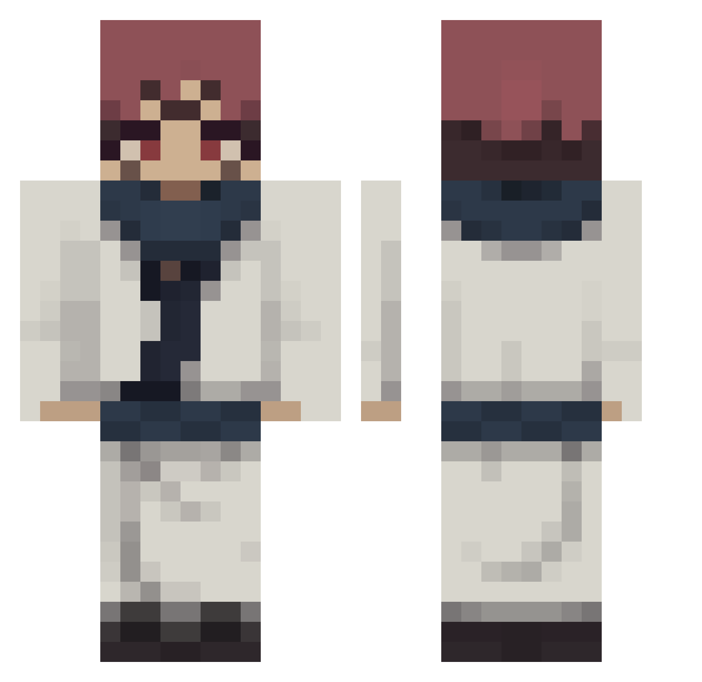 Norrr_ Minecraft skin, front and back view