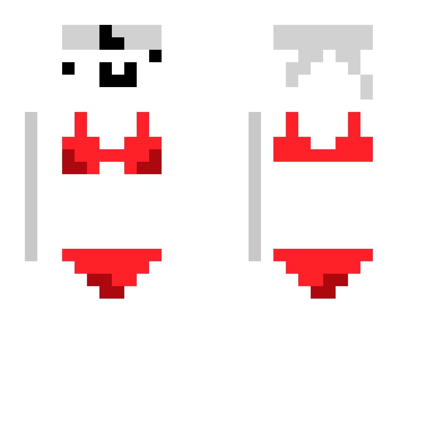holaqueasem Minecraft skin, front and back view