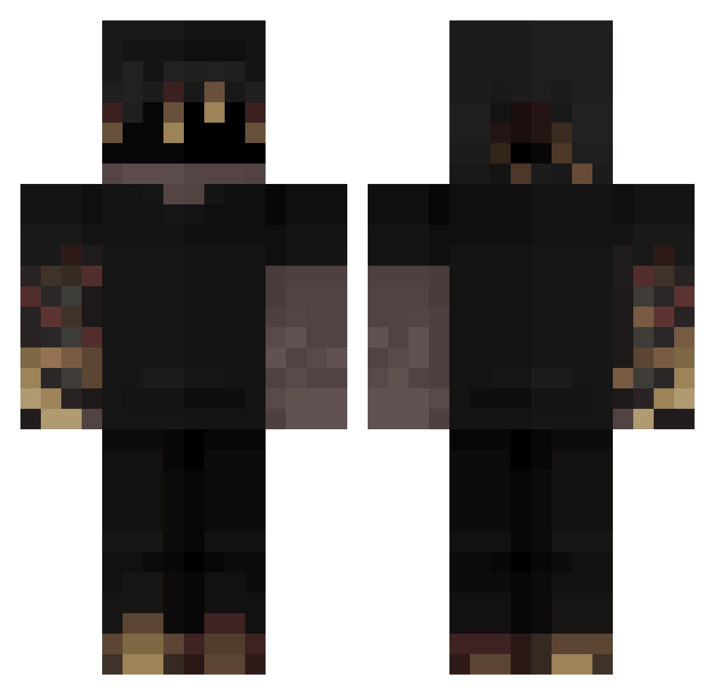 xKamil3k_ Minecraft skin, front and back view