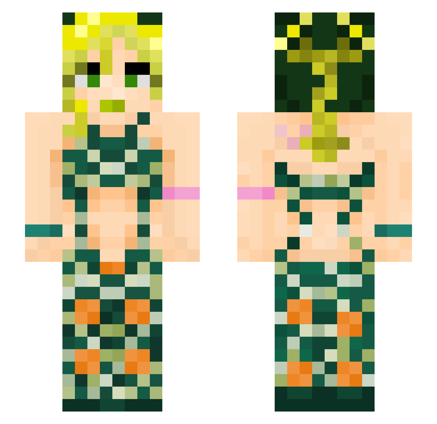 Biggie_Cheese212 Minecraft skin, front and back view