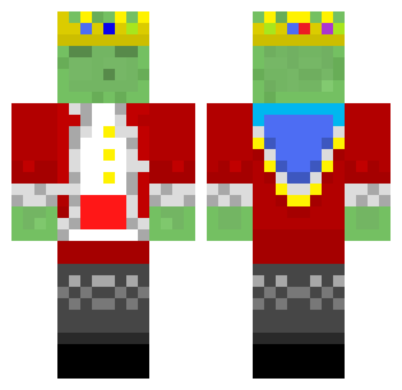 suraimu241 Minecraft skin, front and back view