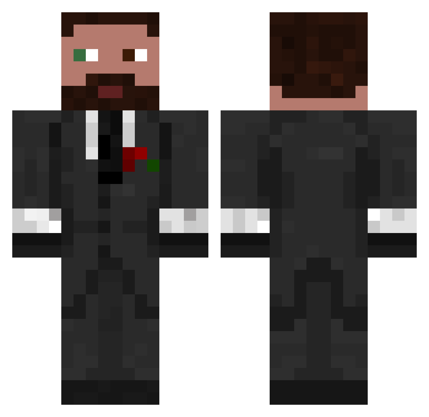 elPatrizio Minecraft skin, front and back view