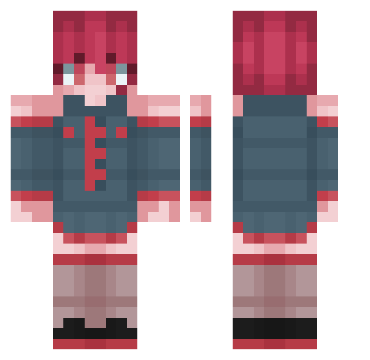 someguywilly Minecraft skin, front and back view