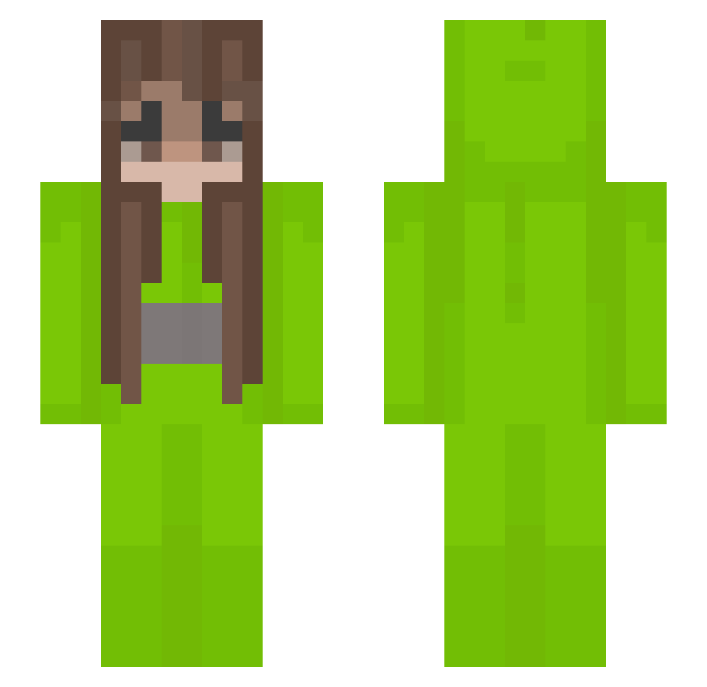 PLOPKOEK115 Minecraft skin, front and back view
