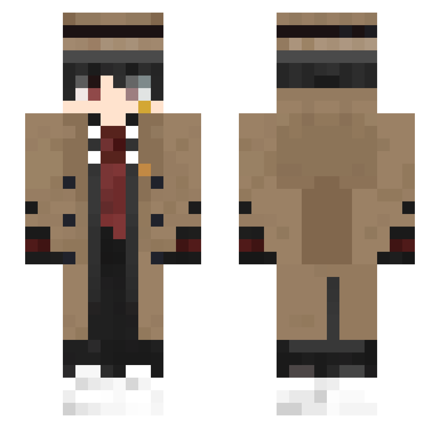 papacocida210 Minecraft skin, front and back view