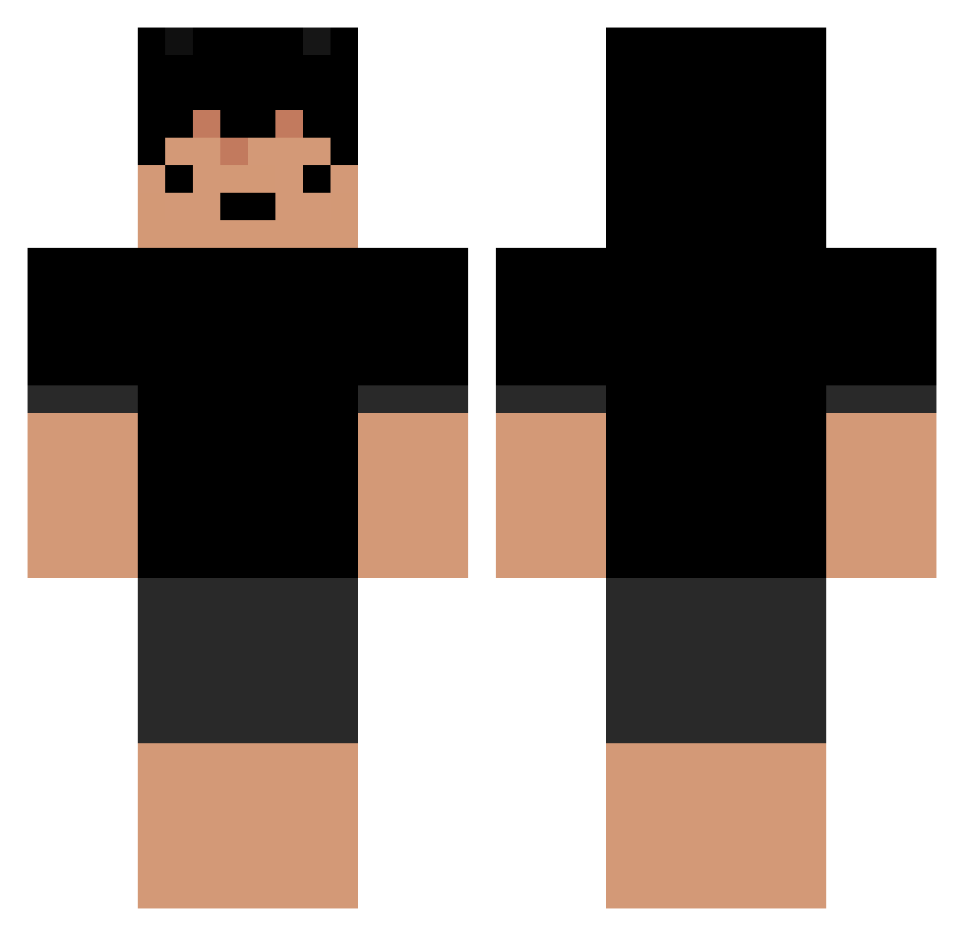 Svieq_ Minecraft skin, front and back view