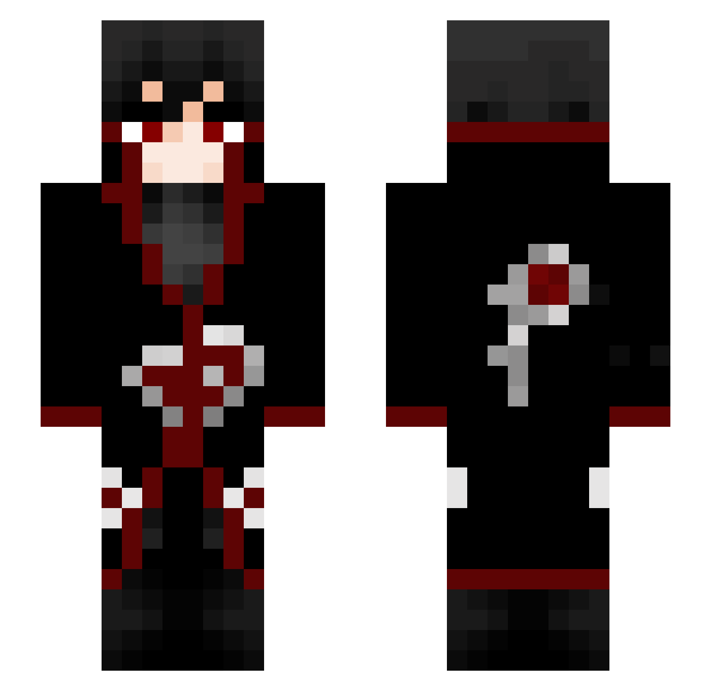 sshinzu Minecraft skin, front and back view