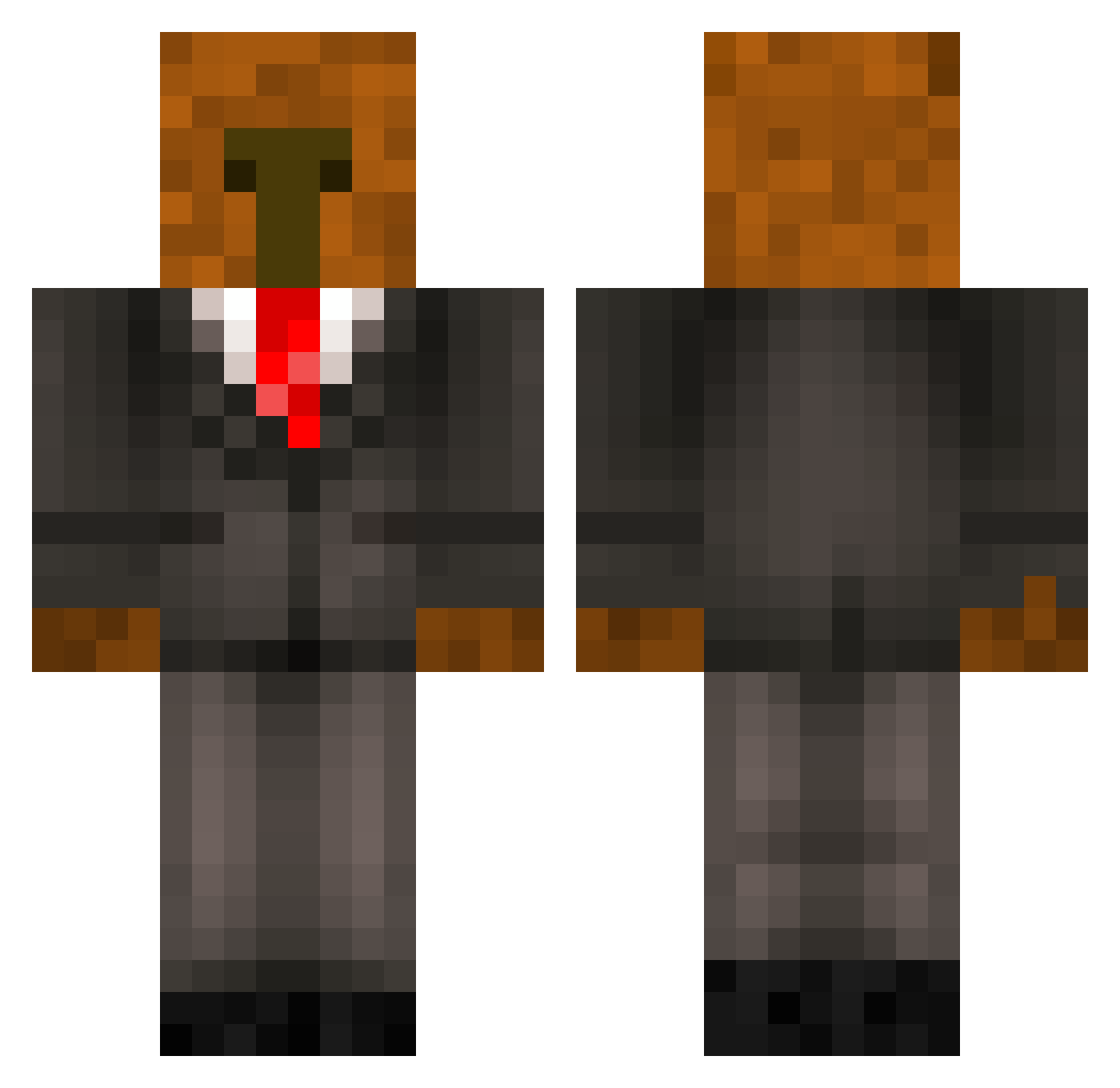IMissJuiceWorld Minecraft skin, front and back view