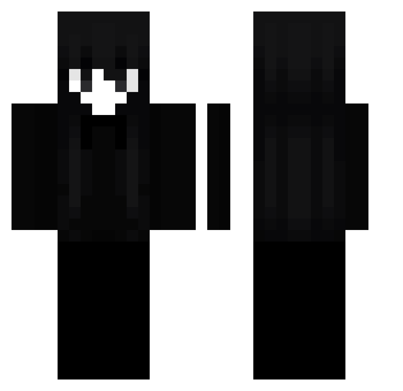 annygsls Minecraft skin, front and back view