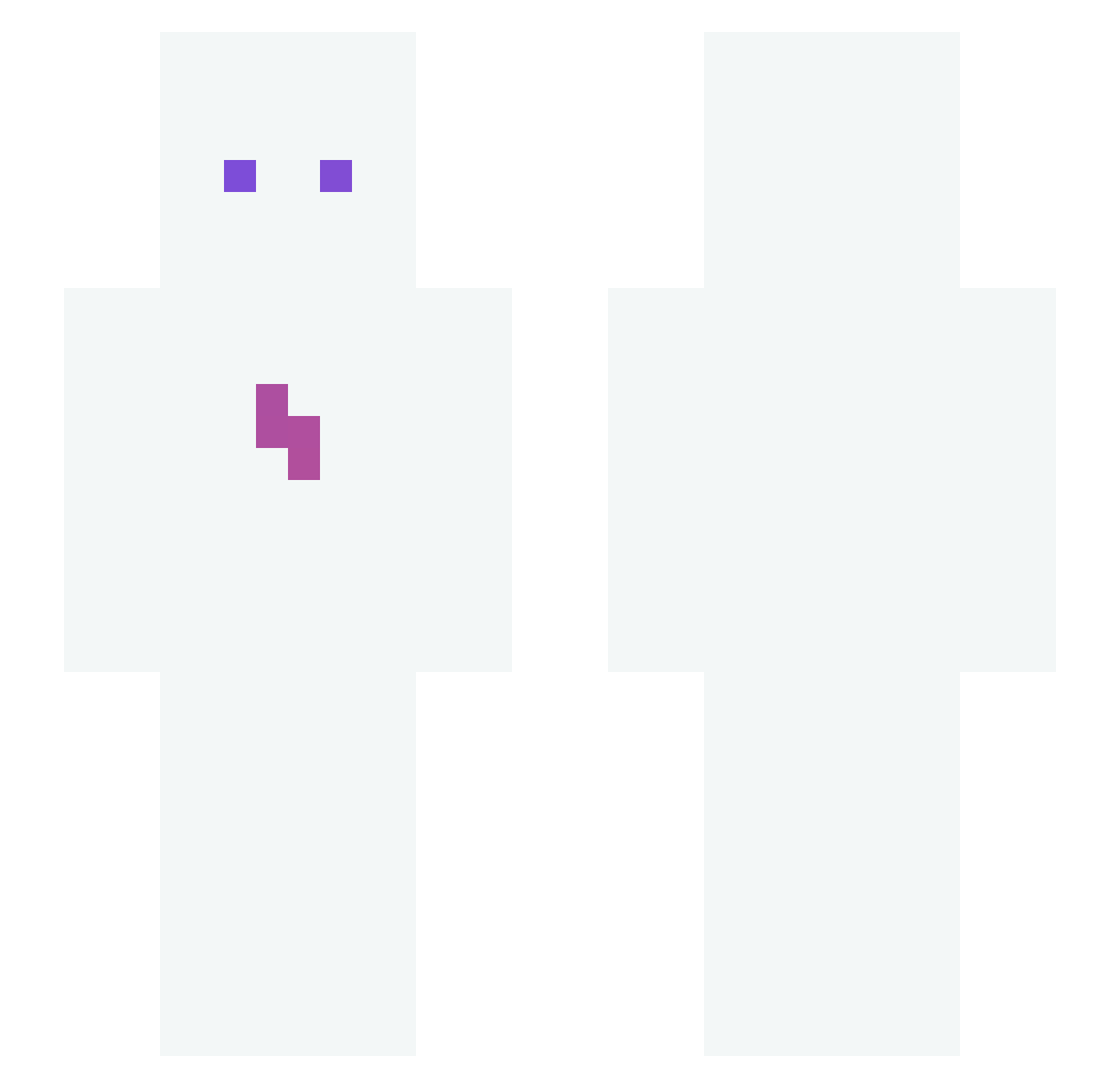 rich_chanel Minecraft skin, front and back view