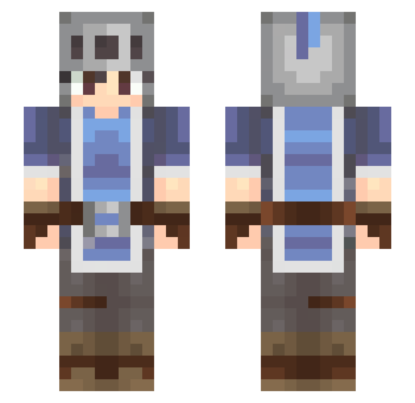superluquinhas Minecraft skin, front and back view