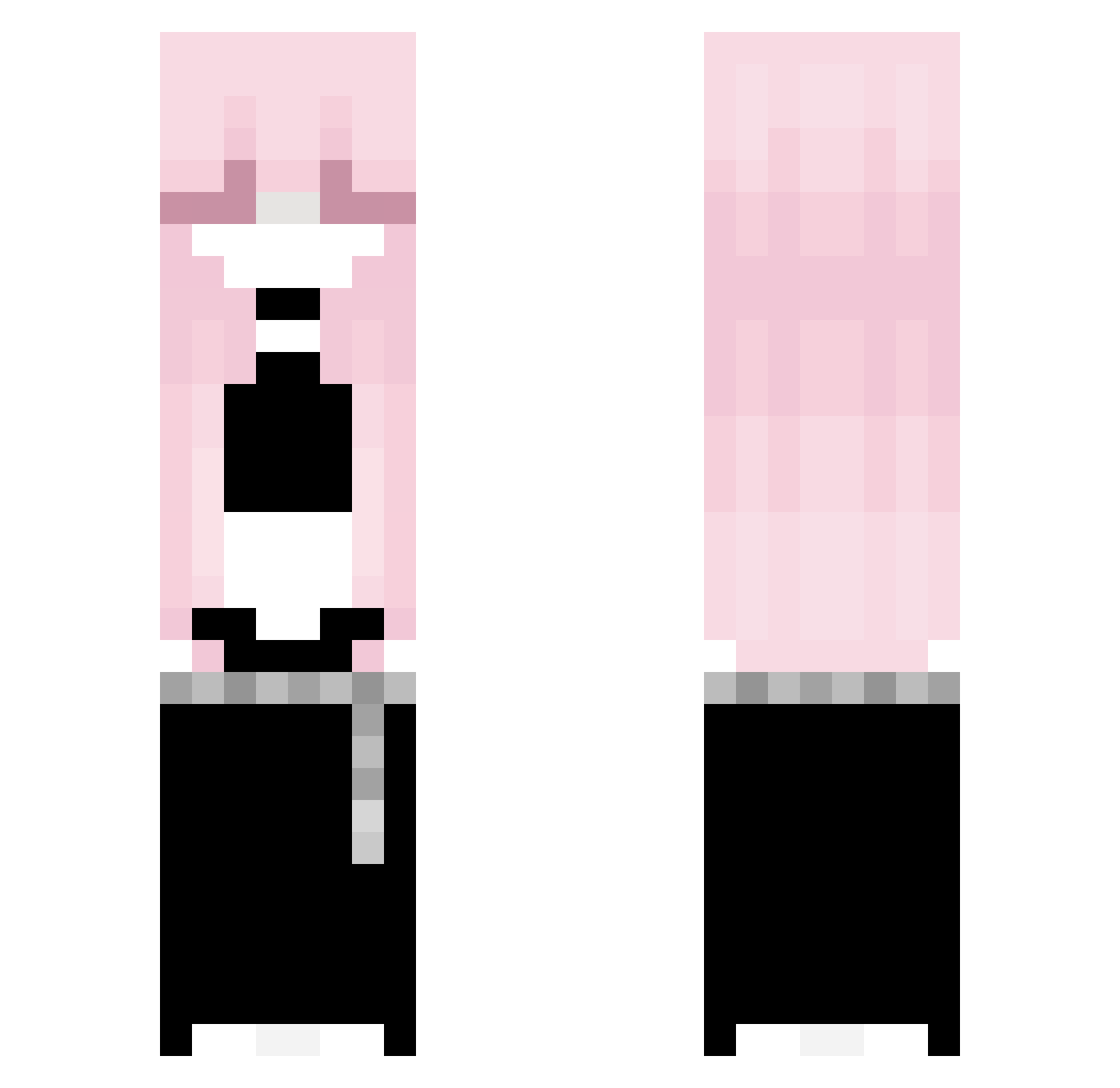 Swigger Minecraft skin, front and back view