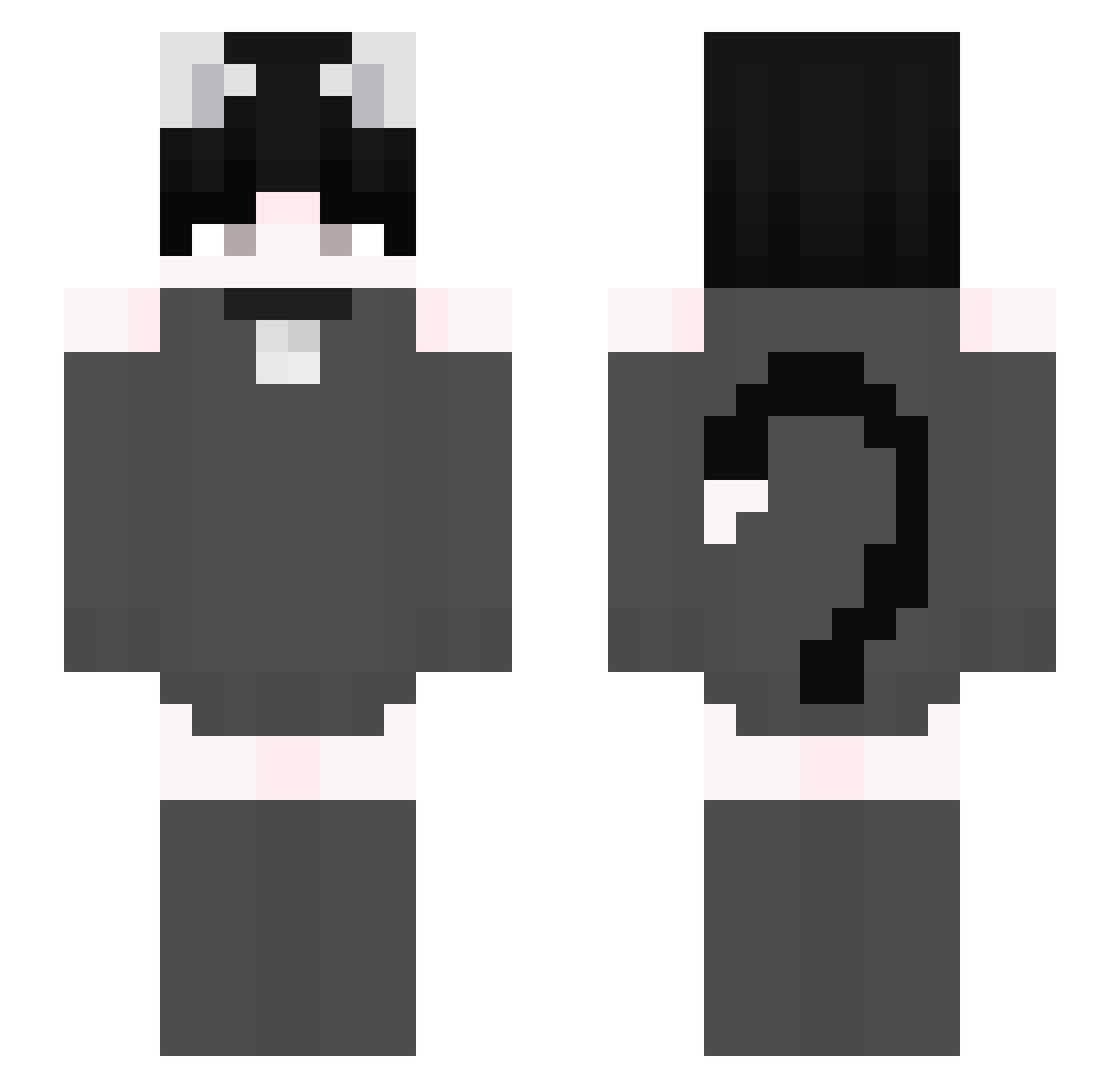 Gheataa Minecraft skin, front and back view