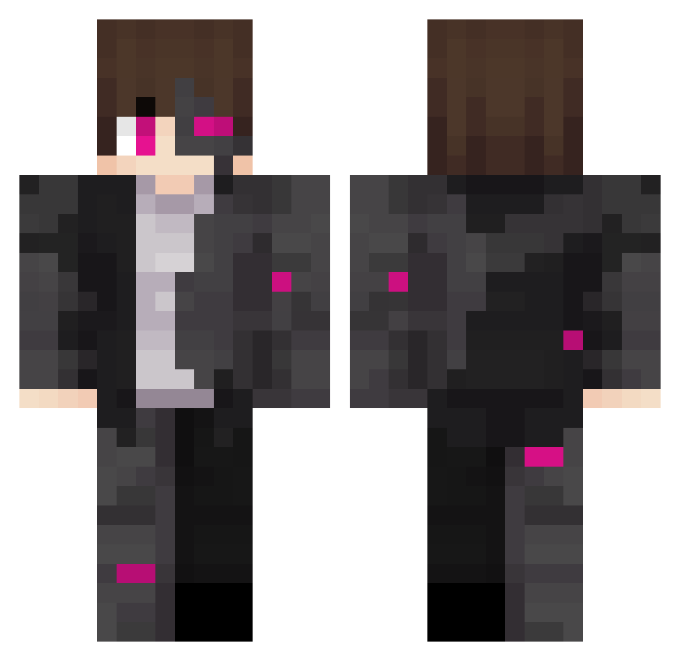 robotic_craft Minecraft skin, front and back view