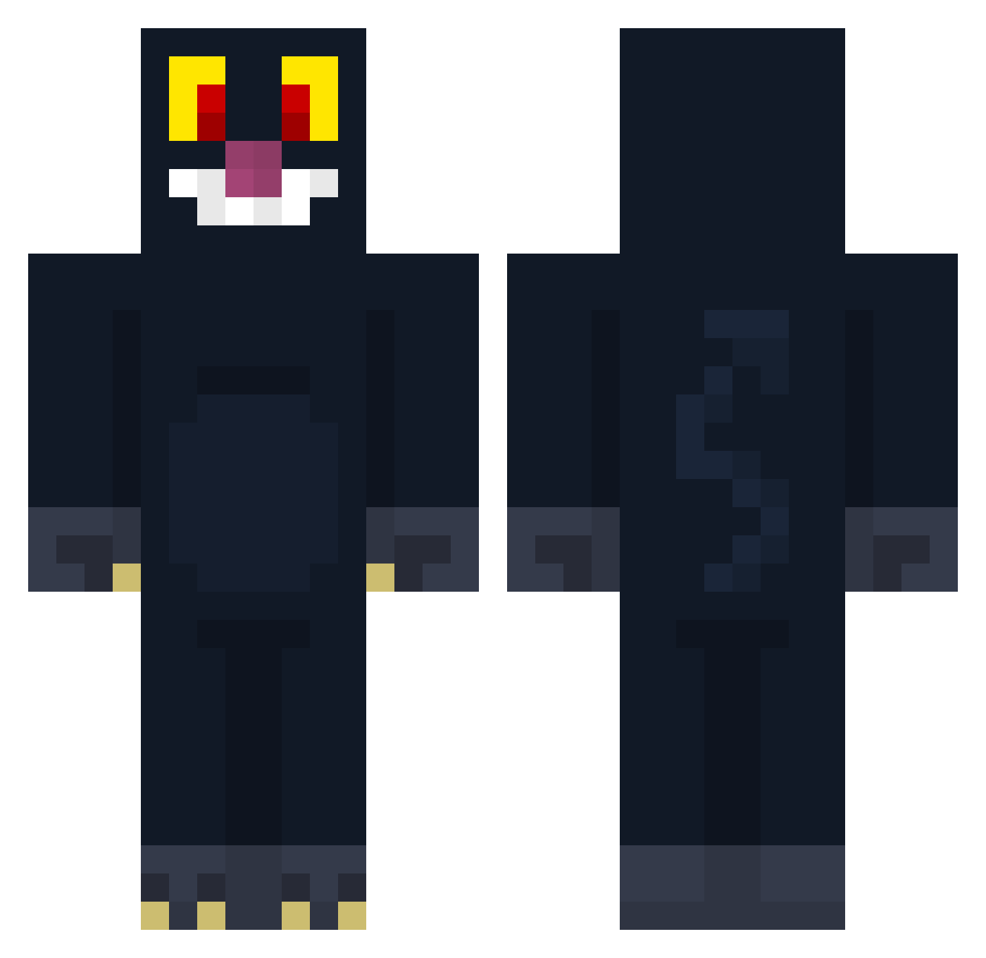 Neymar_Jr118 Minecraft skin, front and back view