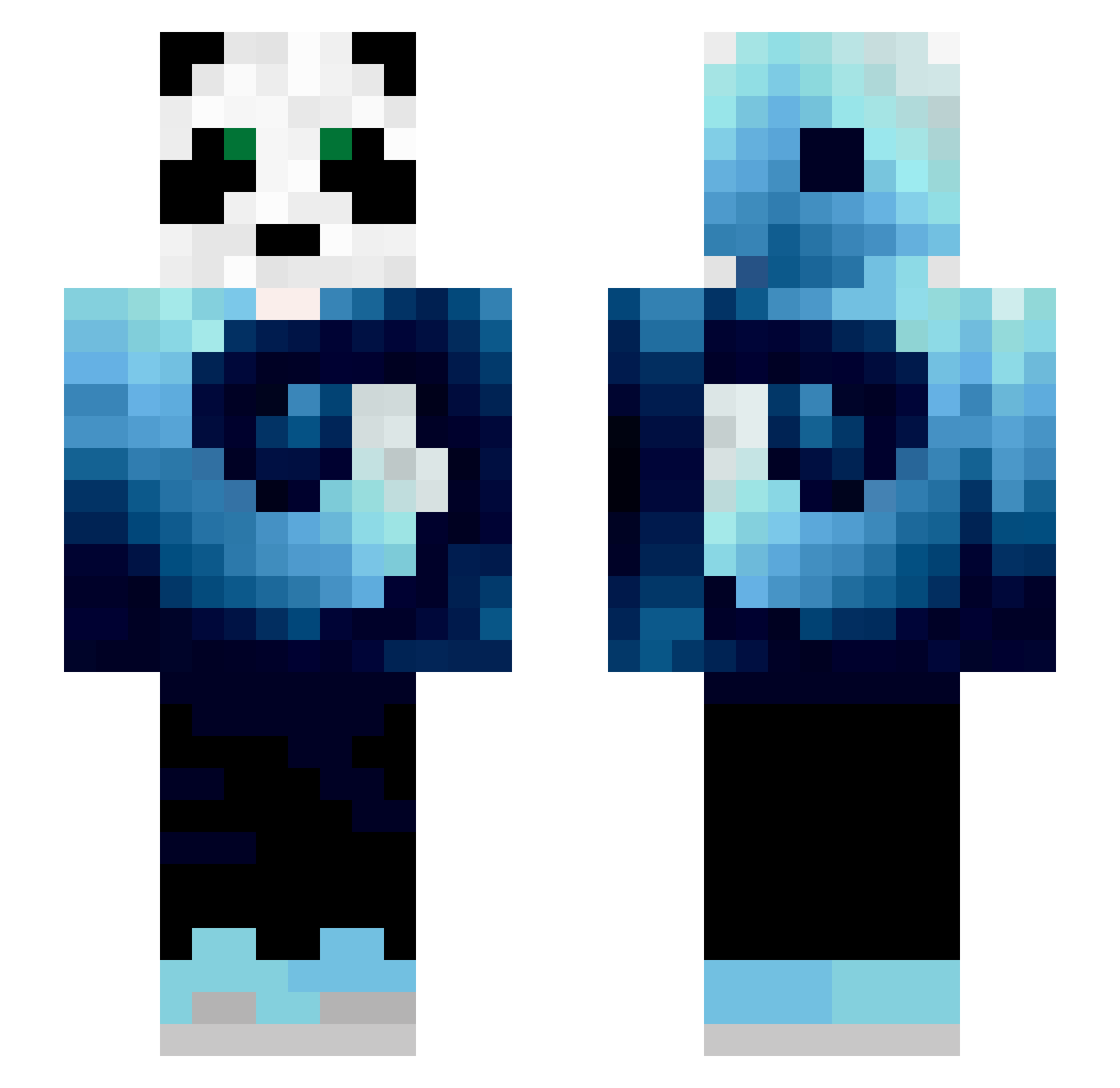 xpandx665_Qliao Minecraft skin, front and back view