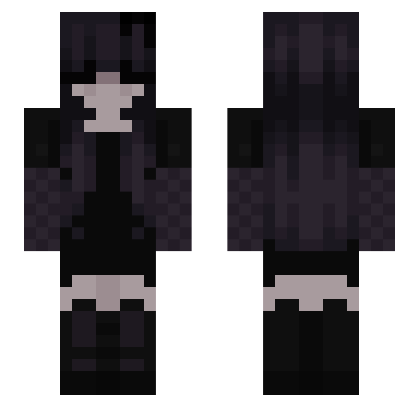 LegendaryEditzYT Minecraft skin, front and back view