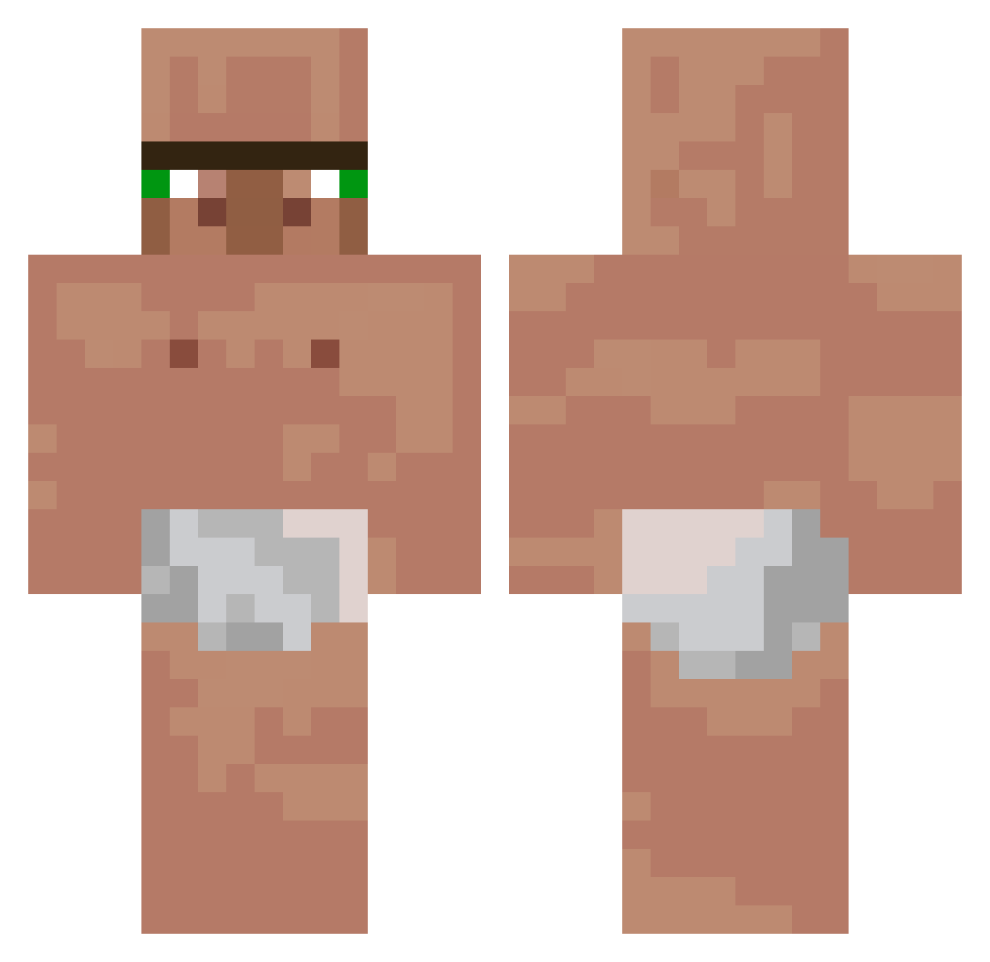 Emil10Lime Minecraft skin, front and back view