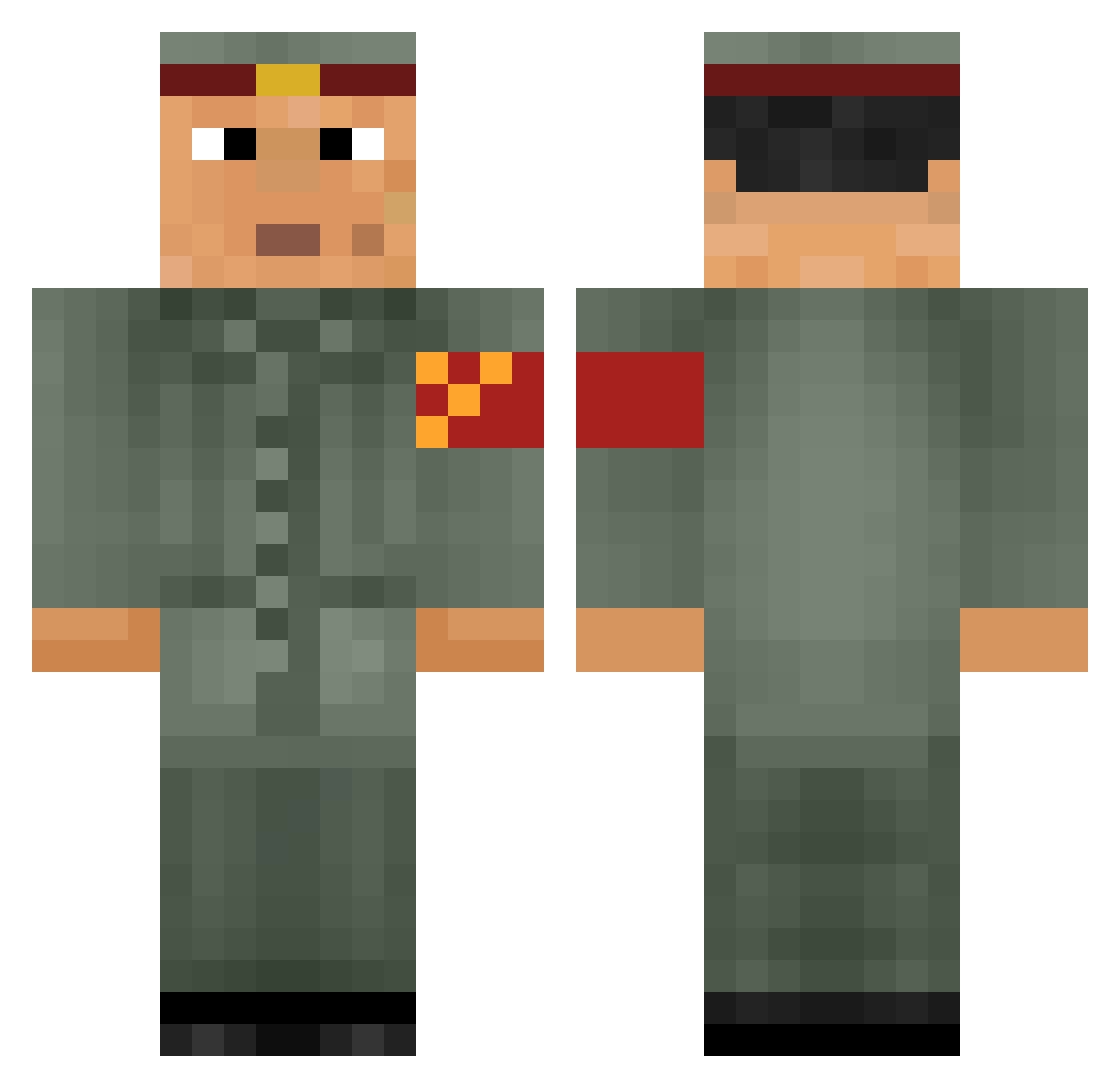 Shan__ Minecraft skin, front and back view