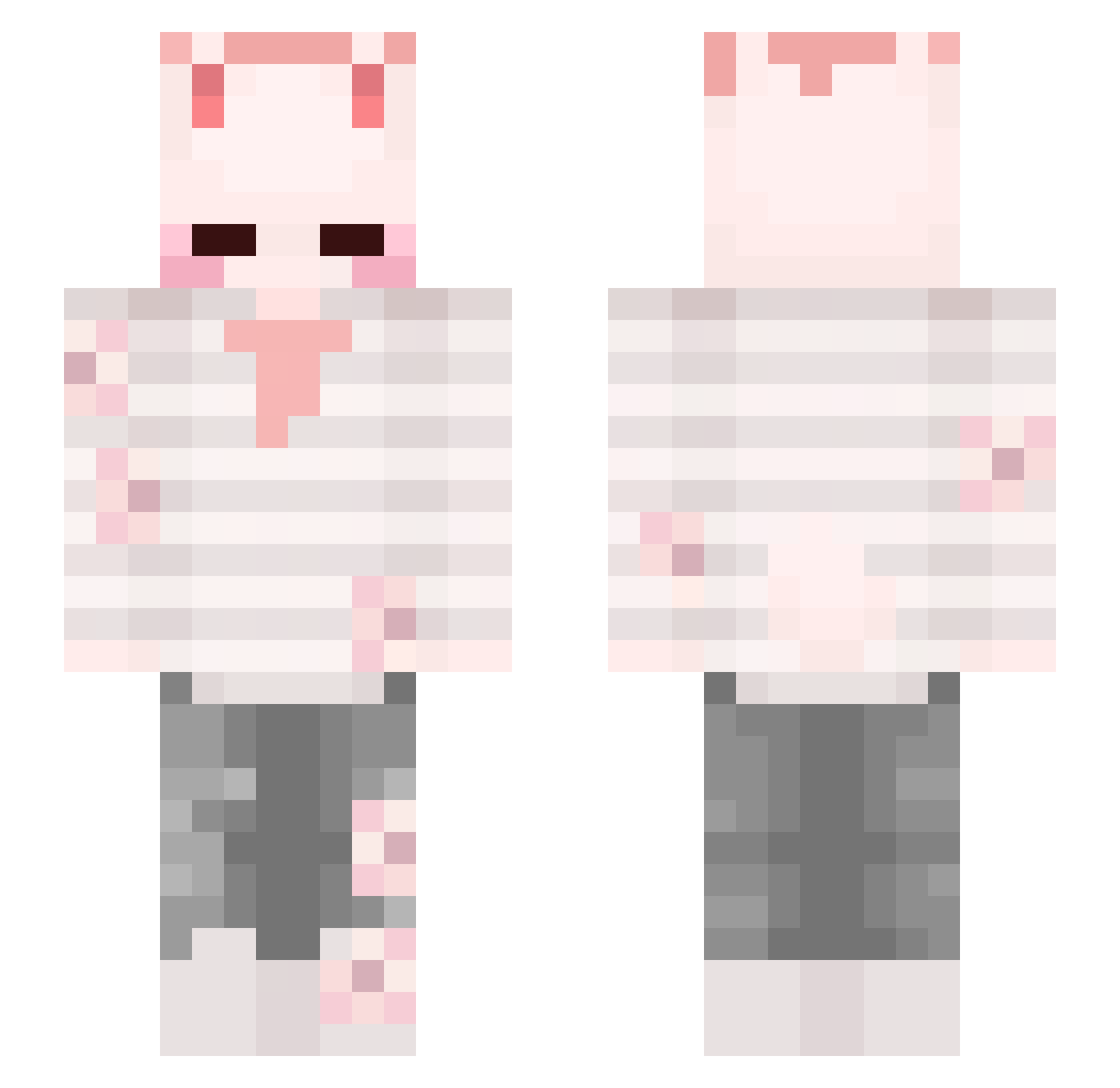 stupid_miaow Minecraft skin, front and back view