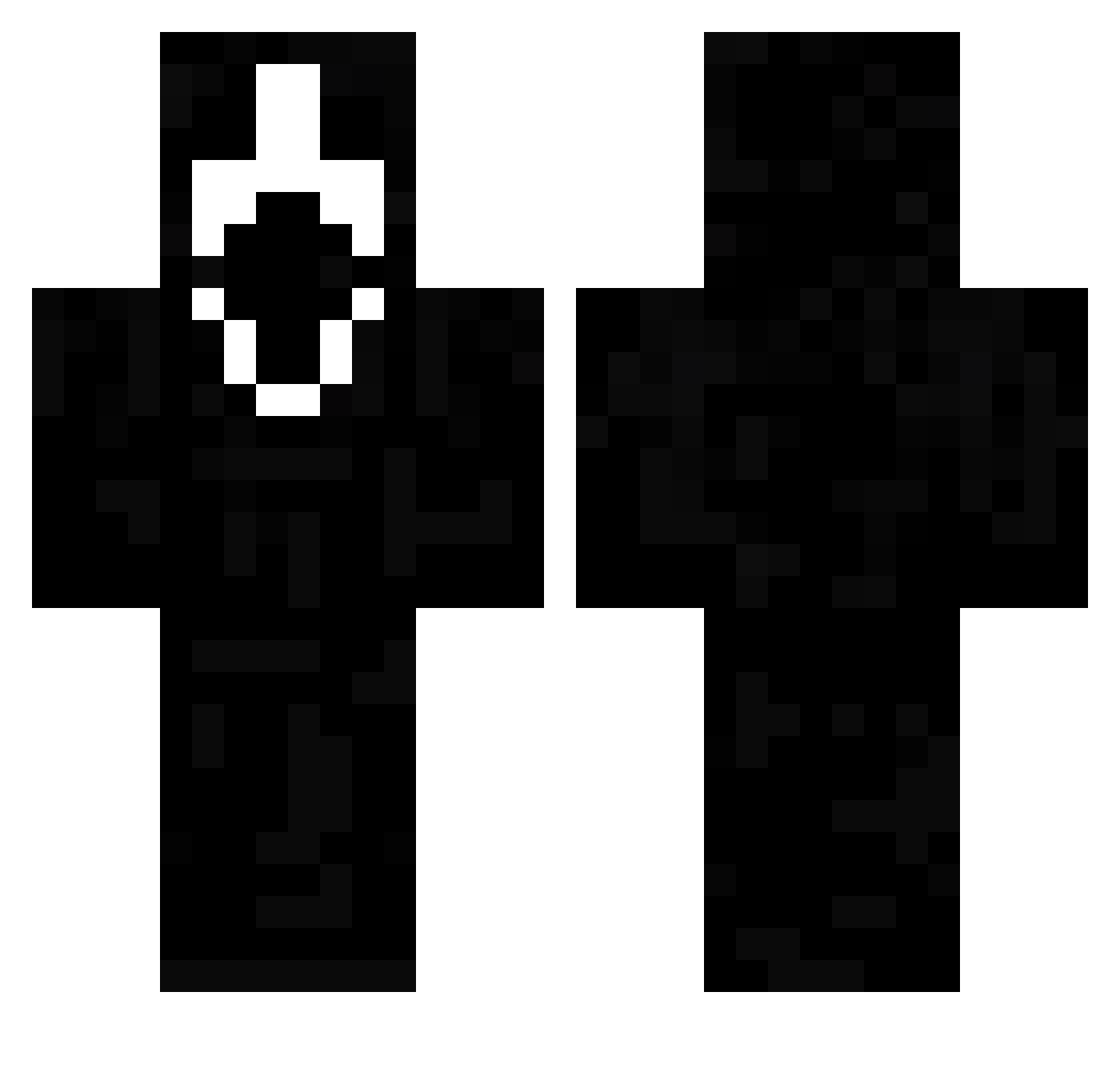 sizhopren Minecraft skin, front and back view