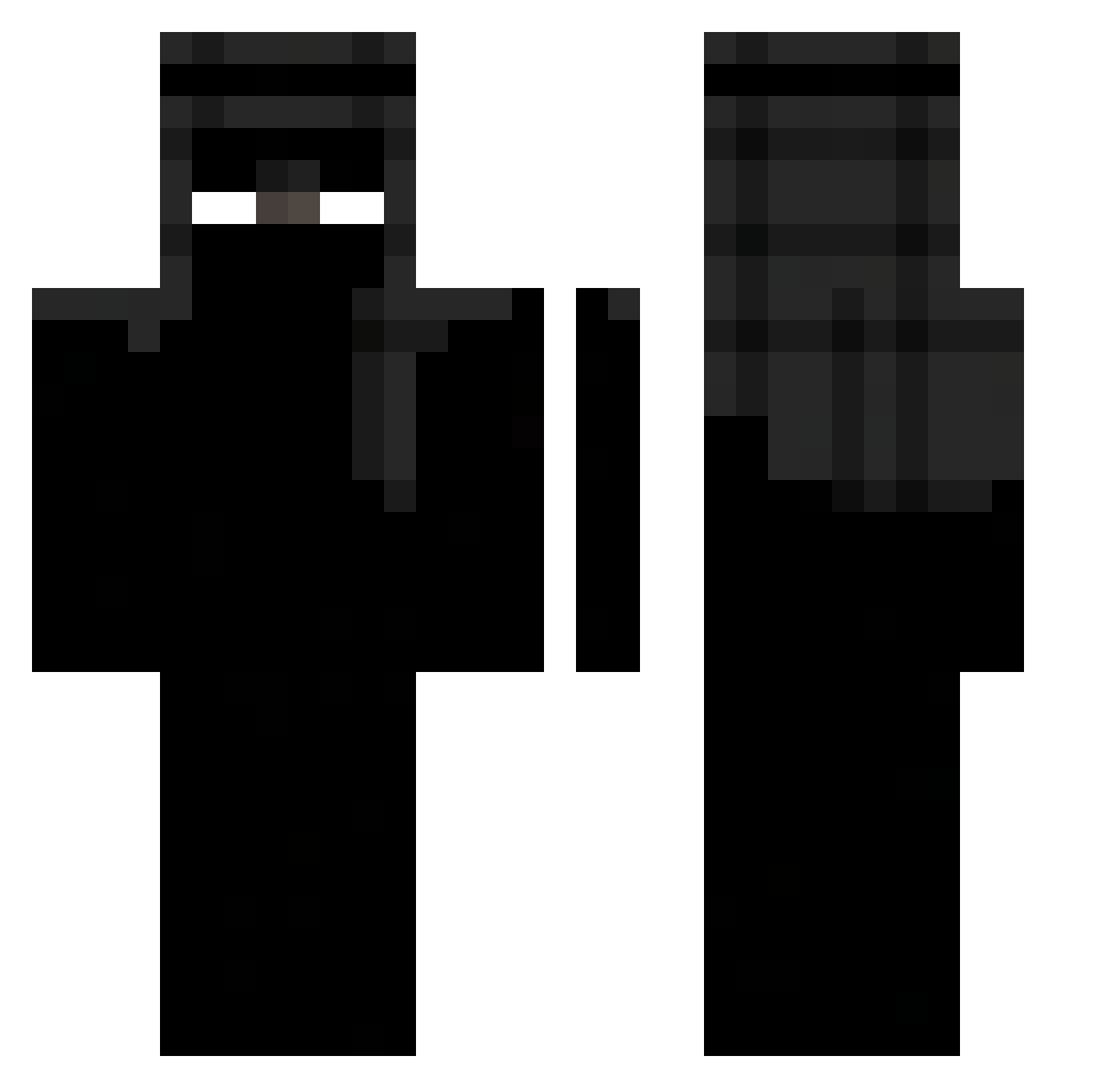 Sami_262 Minecraft skin, front and back view