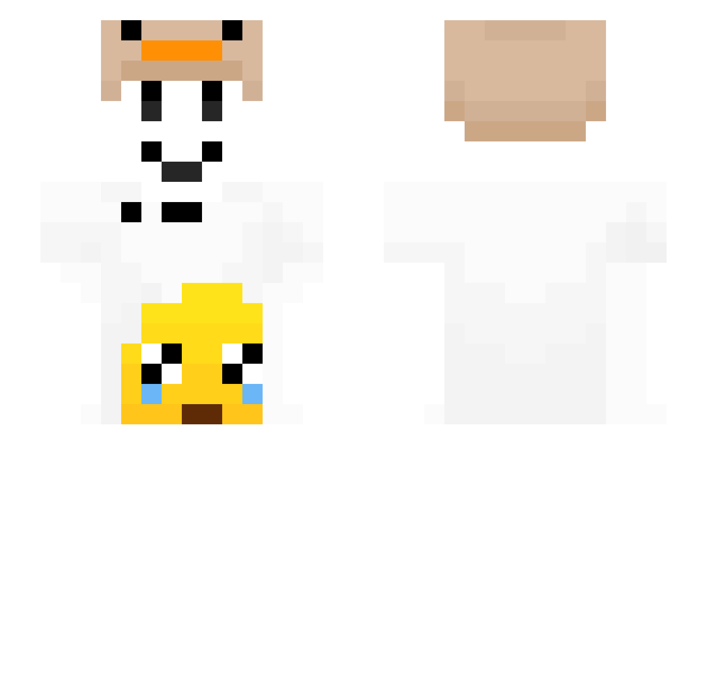ShaynOff Minecraft skin, front and back view