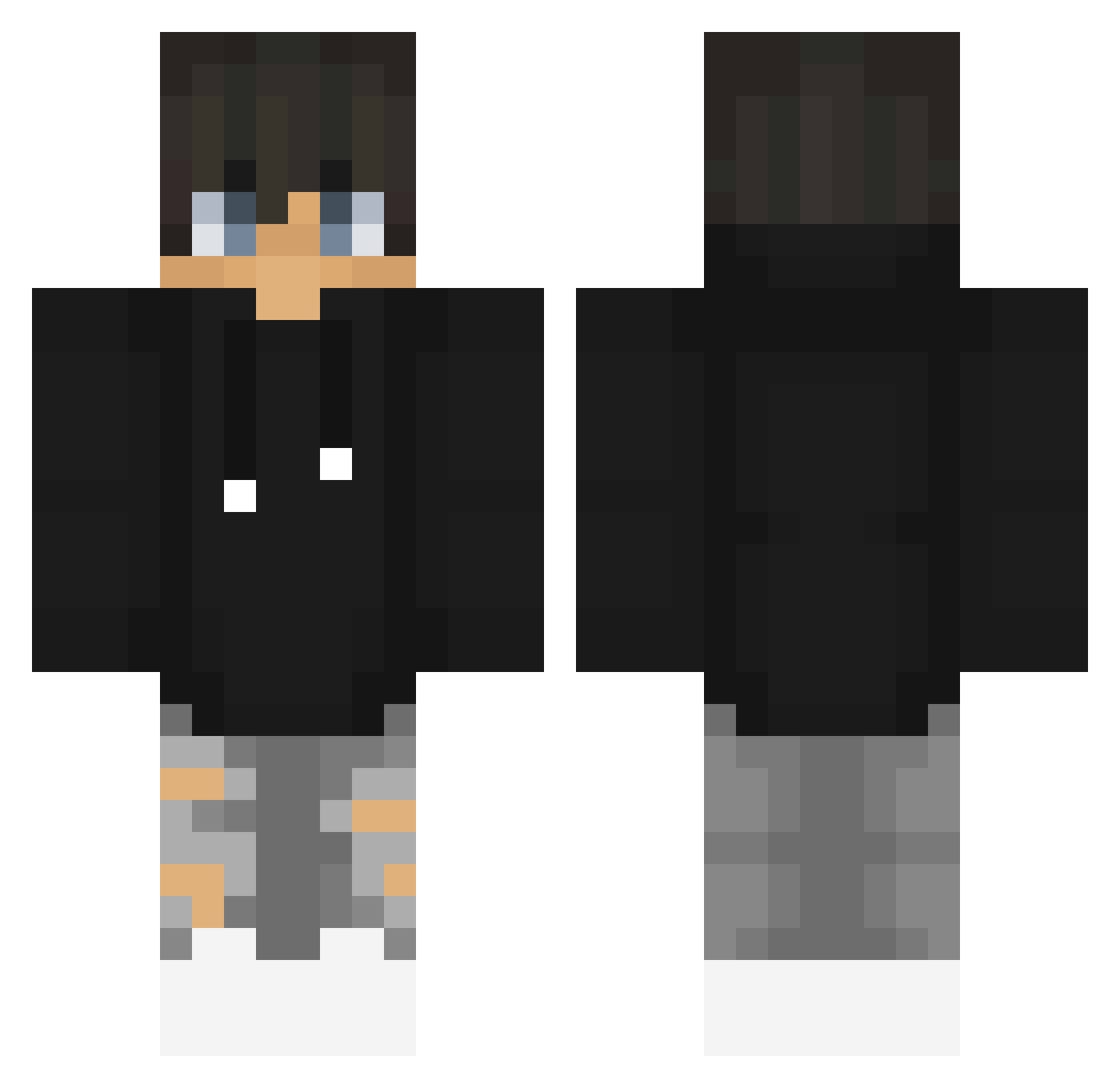 Vinz_Sc Minecraft skin, front and back view